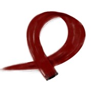 Dark red, 50 cm - Crazy Color Clip On